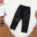 Meisjes sweatshirt en leren broek L1549 4