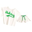 Meisjes T-shirt en rok L1186 1