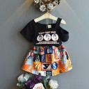 Meisjes T-shirt en rok L1248 5