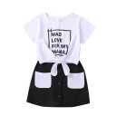 Meisjes T-shirt en rok L1456 1