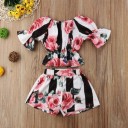 Meisjes T-shirt en short L1475 1