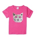 Meisjes T-shirt met kat J465 8