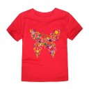 Meisjes T-shirt met vlinder J3290 4