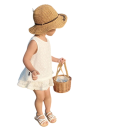 Meisjes zomerset witte rok en top met brede schouderbanden O-hals knoopsluiting luchtige set 7