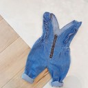 Meisjesjeans met slabbetjes 3