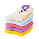 Meisjeskindersokken 5 paar Kleurige sokken met bloemenmotief Polyester elastaan Elastische comfortabele sokken voor kinderen 6