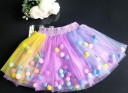 Meisjesrok met pompons L1001 19