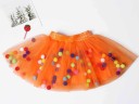 Meisjesrok met pompons L1001 14