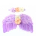 Meisjesset voor fotoshoot engelenvleugels en haarband 5