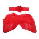 Meisjesset voor fotoshoot engelenvleugels en haarband 6