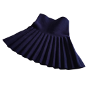 Meisjesskirt Effen Geplooid Hoge Taille Boven de Knie Acryl Katoen Elegante School- en Vrijetijdsshort 5