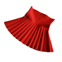 Meisjesskirt Effen Geplooid Hoge Taille Boven de Knie Acryl Katoen Elegante School- en Vrijetijdsshort 2