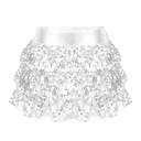 Meisjesskirt Effen met Rimpeling en Pailletten Boven de Knie Polyester Feestelijke Glanzende Rok voor Meisjes 3