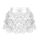 Meisjesskirt Effen met Rimpeling en Pailletten Boven de Knie Polyester Feestelijke Glanzende Rok voor Meisjes 3