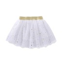 Meisjesskirt Effen met Sterren en Glitter Kanten Boven de Knie Katoen Elegante Feestsrok 6