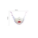 Mekaaninen puolikas kasvonaamio huulipunalla ja rautakoristeilla, naamiais- ja cosplay-maskit karnevaaleille, Halloween, eri värejä, rekvisiitta 3