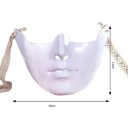 Mekanisk halvmasker til ansigtet robot Maske til karneval Halloween Forskellige farver Skræmmende kostumerequisit 3