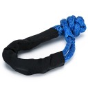 Měkká spona navijáku soft shackle 12pramenné lano UHMWPE ochranný návlek ruční uzel 0,5 x 22 palce Pro tažení a vyprošťování vozidel 3