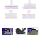 Měkký sametový proužek modrý pro Dyson V6 V7 V8 V10 V11 náhradní část pro podlahový kartáč vysavače flexibilní ABS příslušenství 8