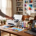 Μελάνι 104 Σετ 5 τμχ Για Epson EcoTank ET-2821 ET-2825 ET-2826 ET-2830 Φιάλες 5x 70 ml Βασισμένο σε νερό 2x Μαύρο Κυανό Μαγέντα και Κίτρινο 4