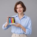 Μελάνια Epson 604XL 4 τμχ Συμβατά T604XL Με τσιπ Μαύρο Κυανό Μαγεντί και Κίτρινο Για XP-2200 XP-3200 XP-4200 WF-2910 3