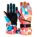 Meleg téli kesztyűk PU bőr síkesztyűk hókesztyűk férfiaknak és nőknek Sí- és snowboardkesztyűk Érintőképernyős síkesztyűk 5