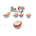 Memóriahabos szilikon fülpárnák az Apple AirPods Pro 1/2-hez, M 13 mm-es csere szilikon fülpárnák, nyomáscsökkentés, porvédő háló 1 pár 5