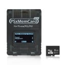 Memóriakárty PS1 és PS2 játékkonzolokhoz OLED kijelzővel, Micro SD támogatás akár 2 TB-ig, virtuális memória 1 MB-tól 64 MB-ig, USB-C port 2