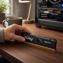 Memorie RAM DDR4 16 GB 2400 MHz PC4-19200 DIMM 288 pini non-ECC 1,2 V neagră pentru desktop cu plăci Intel și AMD 4