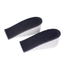 Memory Foam skoindlægssåler sort farve højde 4 cm ortopædisk højde øger stødabsorbering gangkomfort sports- og arbejdssko 1