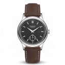 Men's Automatic Watch Farasute Elegant with Small Second Hand Water Resistant 5 Bar Diameter 39 mm Stainless Steel Sapphire Glass Leather Strap 7