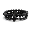 Men's Beaded Bracelet 2 pcs 1