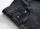 Men's Black Denim Shorts 13
