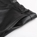 Men's Black Leather Trousers 6