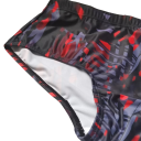 Men's Black Slip Swimwear Patterned Polyester Fitted Cut Elastic Waist Quick-Drying Swimwear for Beach Pool 6