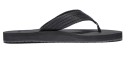 Men's Black Summer Flip-Flops with Wide Woven Strap in Herringbone Pattern Comfortable Strong Sole Material EVA PVC and Cotton 3