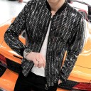 Men's Bomber Jacket with Sequins 5