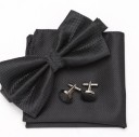 Men's Bow Tie, Pocket Square and Cufflinks 3