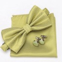 Men's Bow Tie, Pocket Square and Cufflinks 17