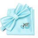 Men's Bow Tie, Pocket Square and Cufflinks 10