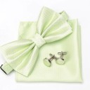Men's Bow Tie, Pocket Square and Cufflinks 12