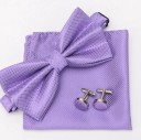 Men's Bow Tie, Pocket Square and Cufflinks 5