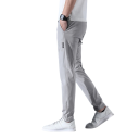 Men's Breathable Stretch Trousers with Straight Cut Casual Comfortable Trousers for Everyday Wear Loose Waist Stylish Airy Trousers 4