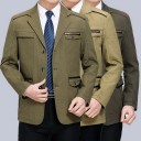 Men's Button-Up Jacket F377 5