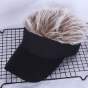 Men's Cap with Fake Hair 3