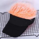 Men's Cap with Fake Hair 5