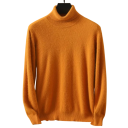 Men's Cashmere Sweater with Long Sleeves and Roll Neck Plush Plain Sweater Elegant Winter Clothing Warm Sweater Various Colours 7