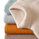 Men's Cashmere Sweater with Long Sleeves and Roll Neck Plush Plain Sweater Elegant Winter Clothing Warm Sweater Various Colours 18