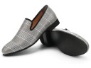 Men's Checked Heeled Loafers 6