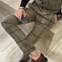 Men's Checked Suit F351 6